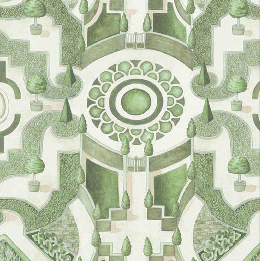 Cole and Son Topiary Leaf Green Wallpaper 1 double roll sealed